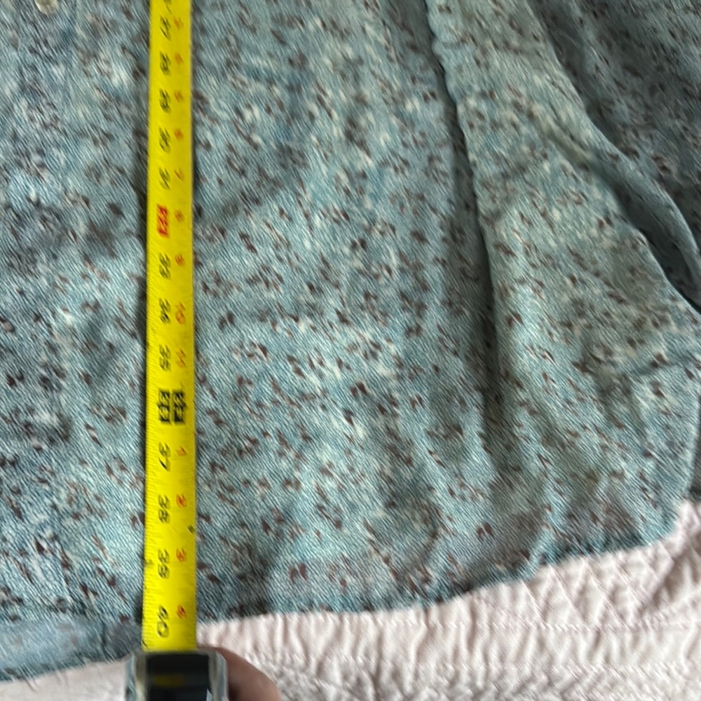 Bohme Floral Maxi Dress in Light Blue/Green With Lining - Picture 9 of 13
